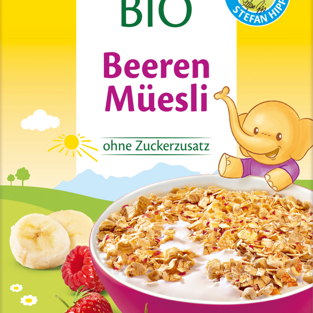 توت موسلي للأطفال من HiPP من الشهر 12 ، 200 جرام طعام تكميلي