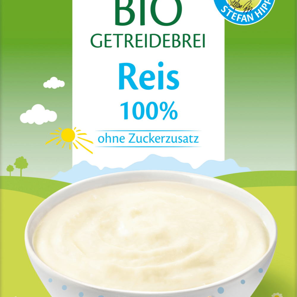 عصيدة حبوب HiPP أرز 100٪ من الشهر الخامس ، 200 جرام طعام تكميلي