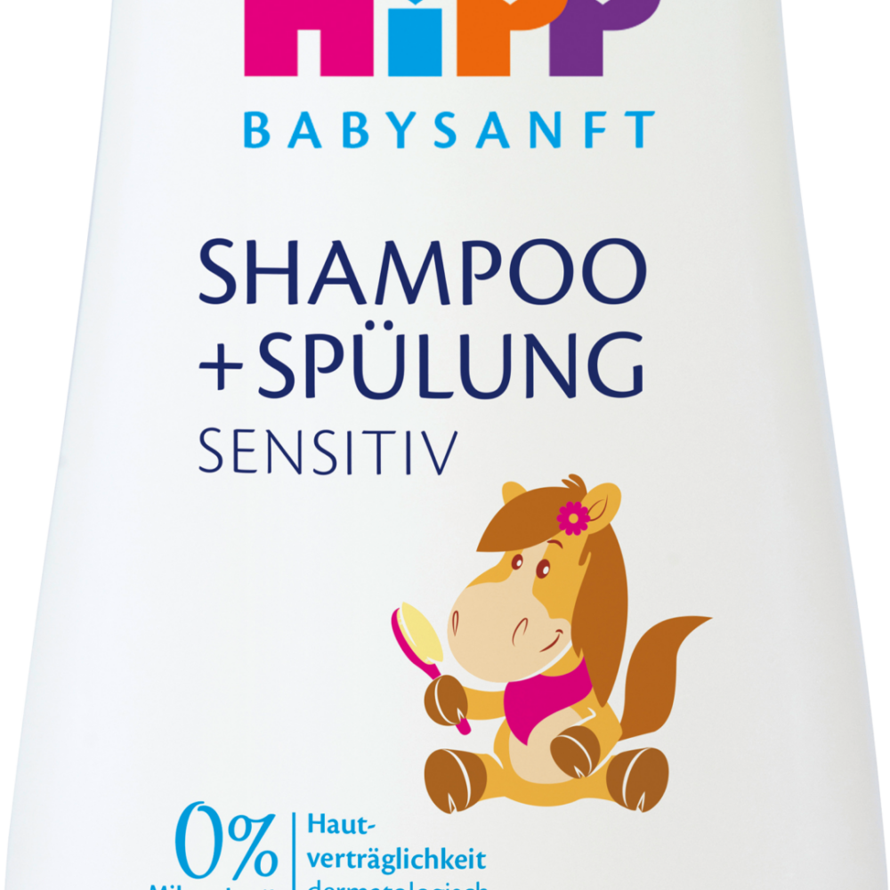 HiPP Babysanft شامبو وبلسم للأطفال حساس ، 200 مل