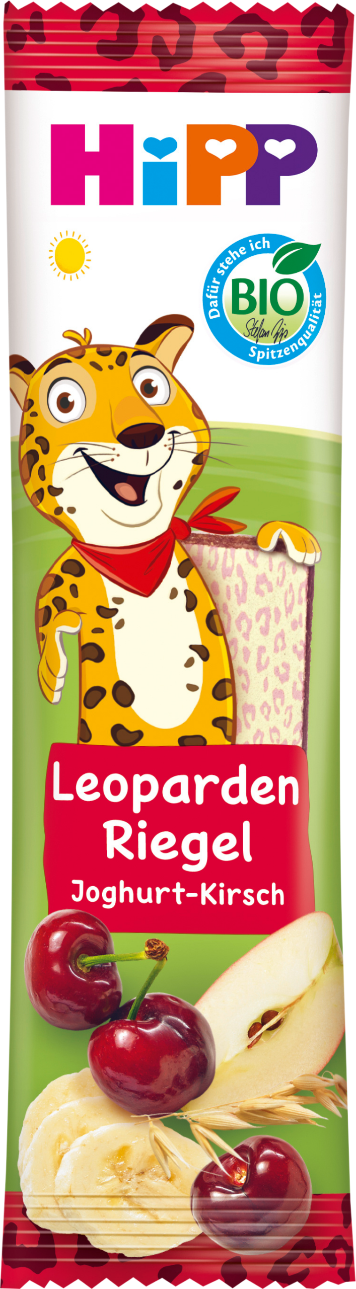 HiPP بار فواكه زبادي وكرز بالموز ، من 1 سنة ، 23 جرام طعام تكميلي