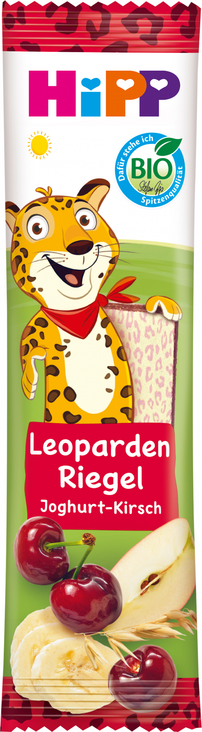 HiPP زبادي بالفواكه والكرز بالموز، من 1 سنة، 23 غرامطعام تكميلي