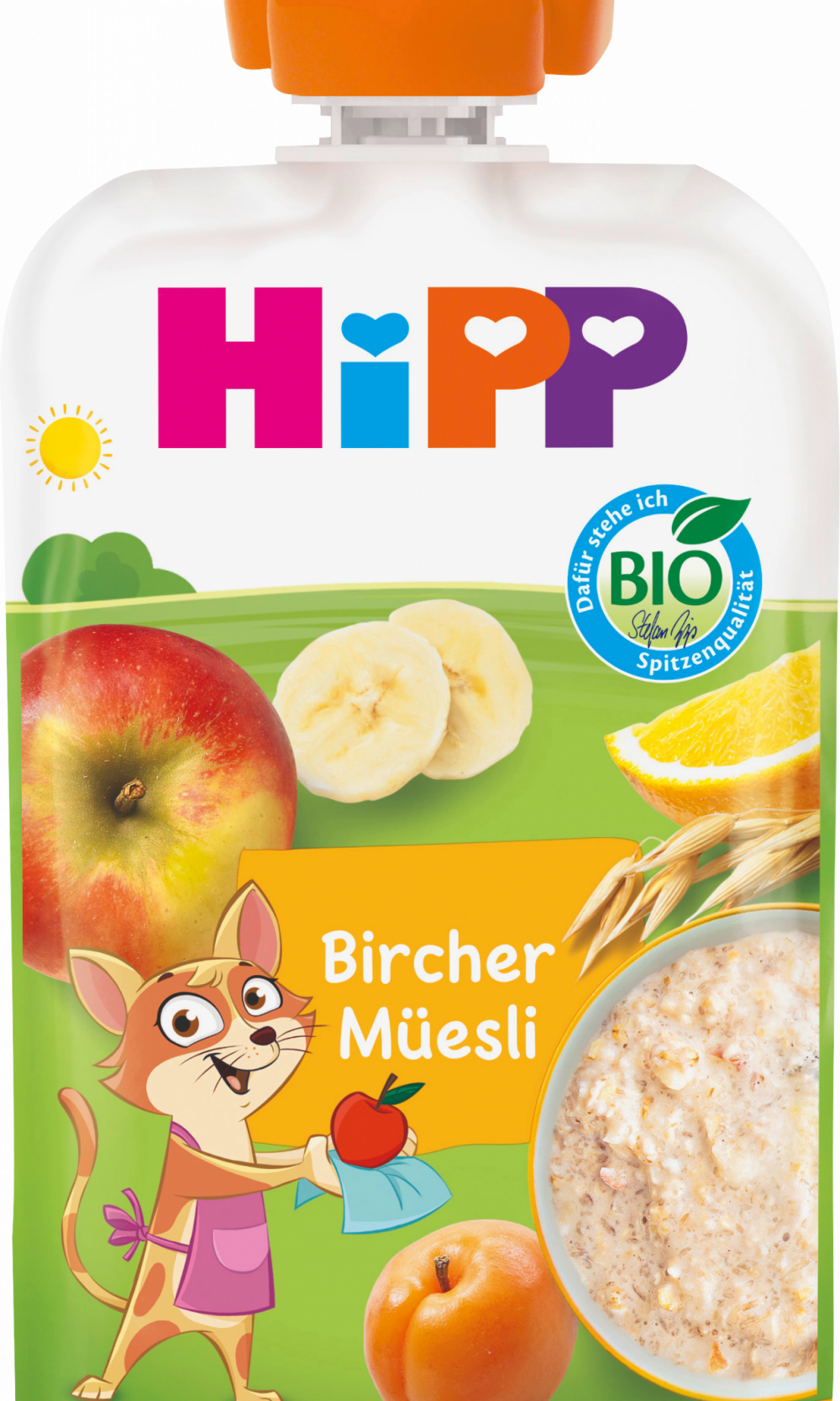 HiPP Quetschie Bircher Muesli، 100 غرام طعام تكميلي