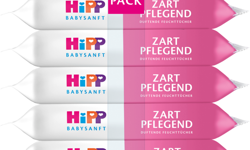 مناديل مبللة HiPP Babysanft (5 × 48 قطعة) ، 240 قطعة