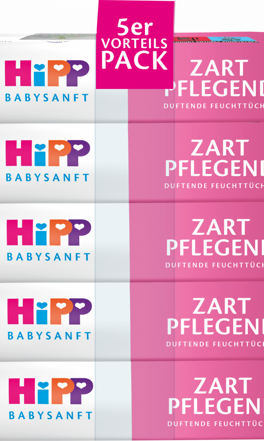 HiPP Babysanft مناديل مبللة مغذية بلطف (5 × 48 قطعة) ، 240 قطعة