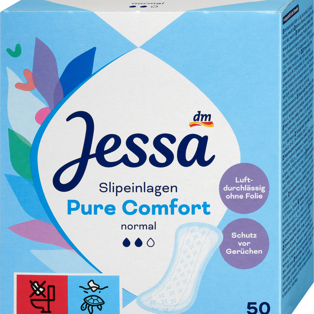 جيسا بطانات داخلية بيور كومفورت عادي، 50 قطعة