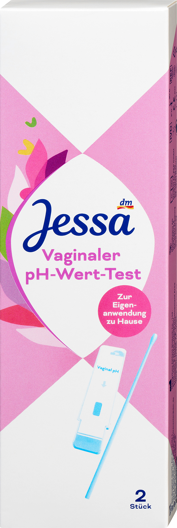 جيسا الاختبار الذاتي لقيمة الأس الهيدروجيني المهبلي ، 2 قطعة جهاز طبي