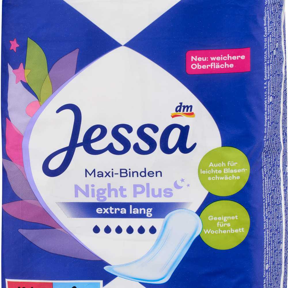 جيسا ماكسي وسادات نايت بلس، 20 قطعة جهاز طبي