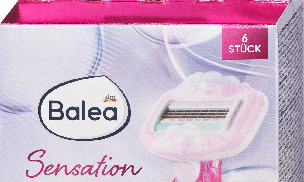 Balea شفرات حلاقة Sensation ، 6 قطع