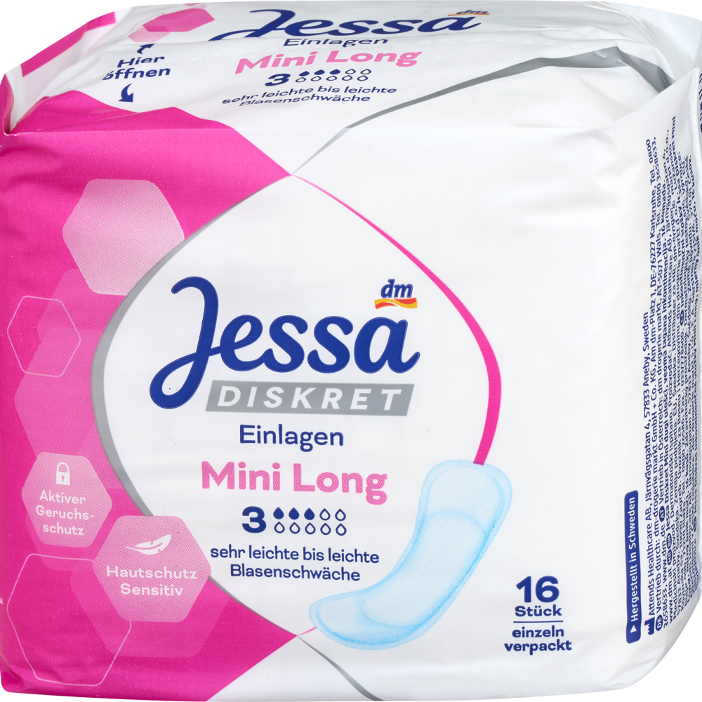 جيسا سركريت سلس البول ميني لونج ، 16 جهاز طبي