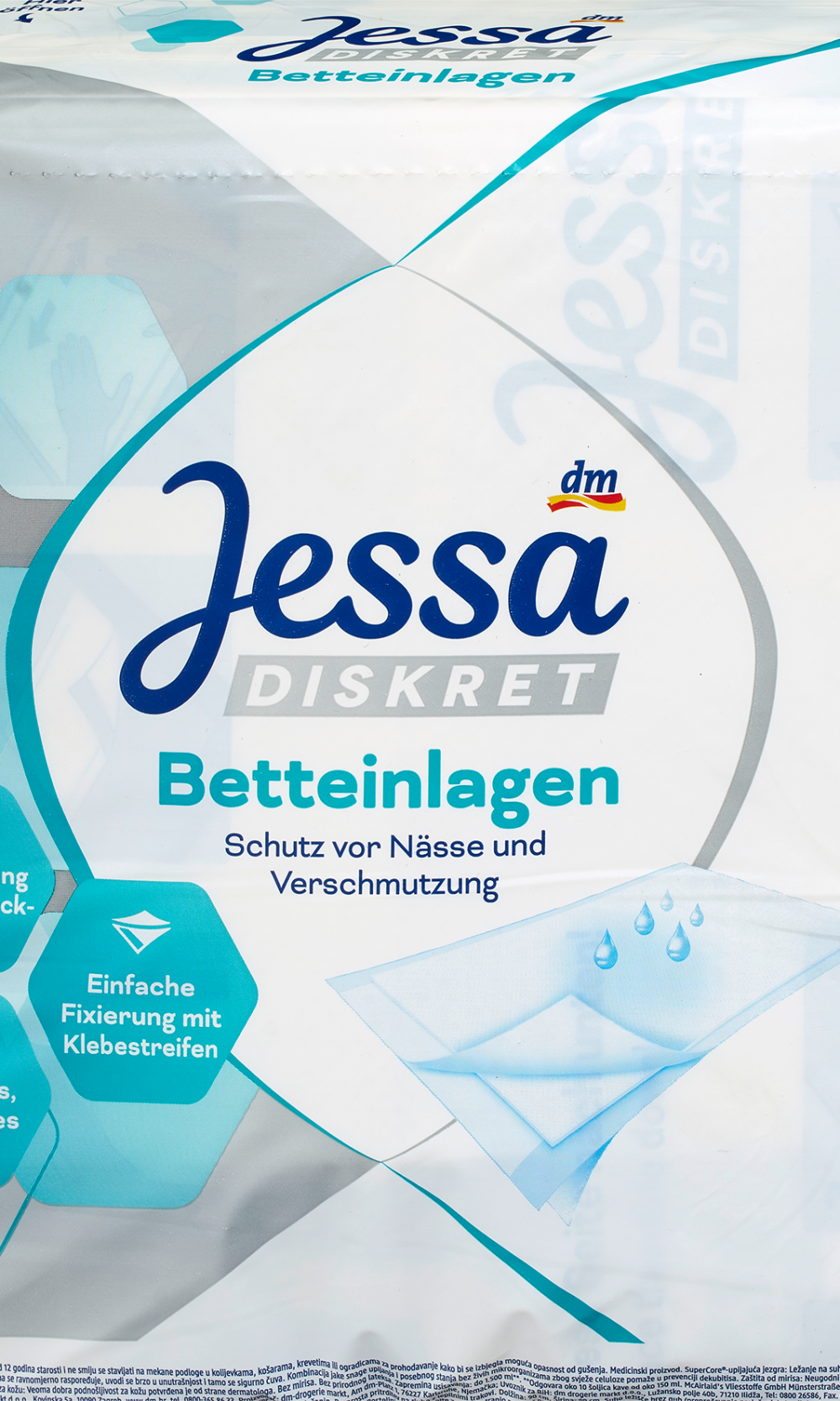 Jessa DISCREETسلس البول ، 7 قطعجهاز طبي