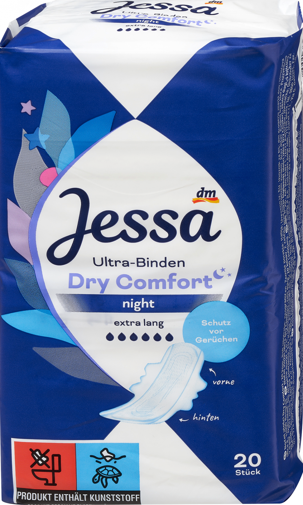 جيسا فوط دراي كومفورت نايت، عبوة كبيرة، 20 قطعة