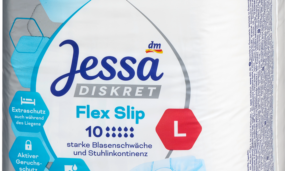 Jessa DISKRETFlex سروال سلس البول مقاس L، 10 قطع جهاز طبي