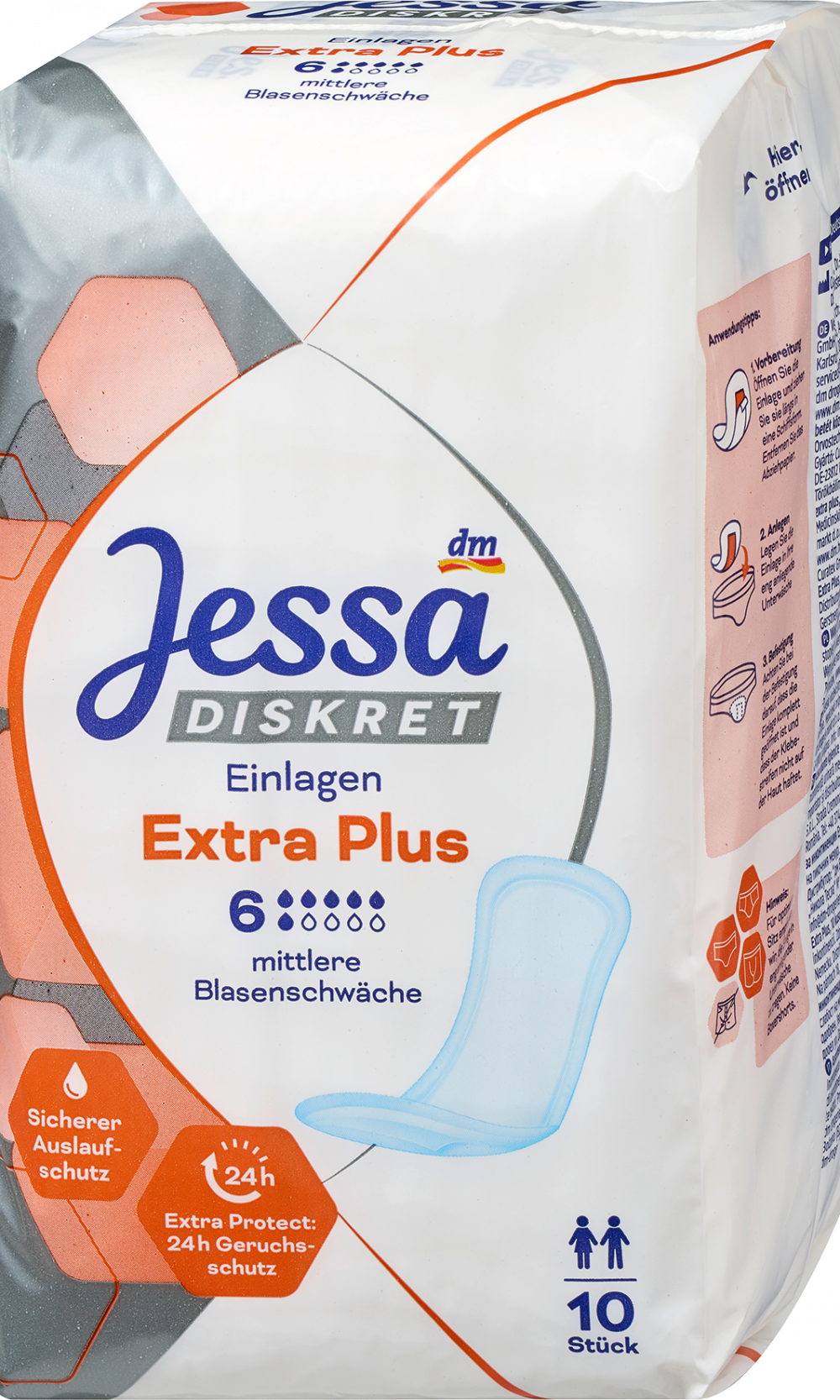 جيسا سركريت سلس البول اكسترا بلس، 10 قطعجهاز طبي