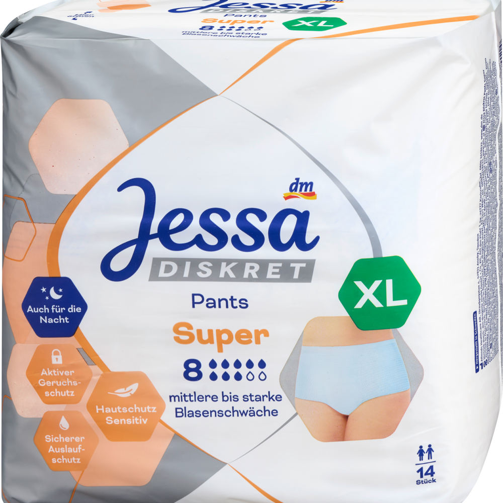 جيسا ديسكريتس سلس البول سوبر حجم XL ، 14 جهاز طبي