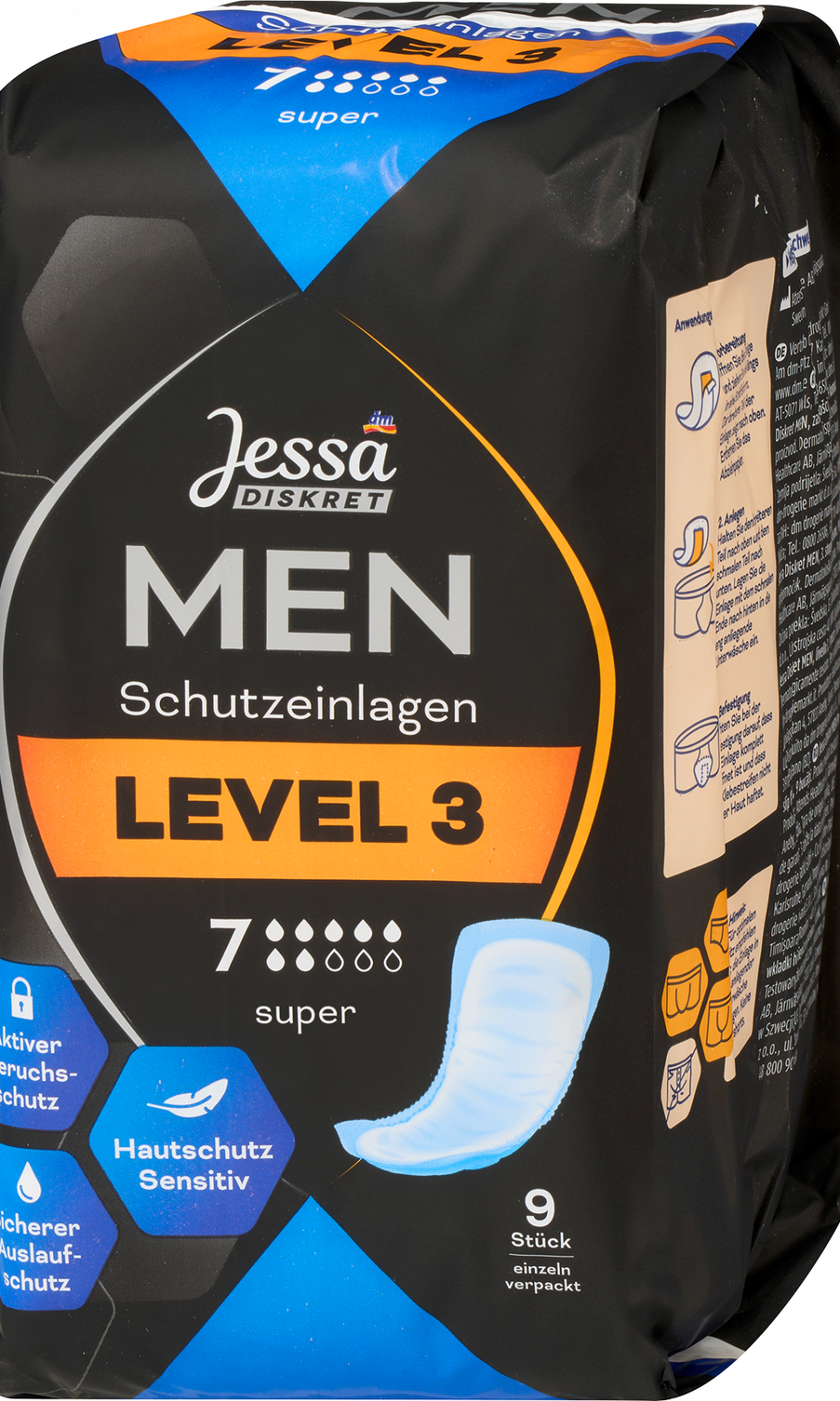 جيسا ديكريت نعال من المستوى 3 سوبر، 9 قطعجهاز طبي