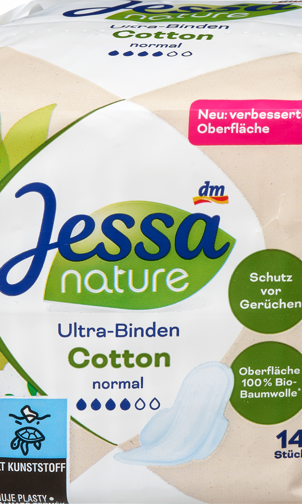 جيسا فوط ألترا قطن طبيعي طبيعي، 14 قطعة