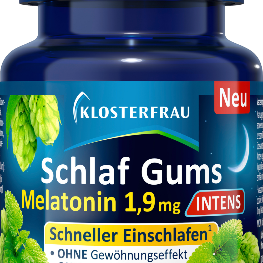 كلوسترفراو شلاف لثة تكثف الميلاتونين 1،9 مجم ، 30 قطعة مكمل غذائي