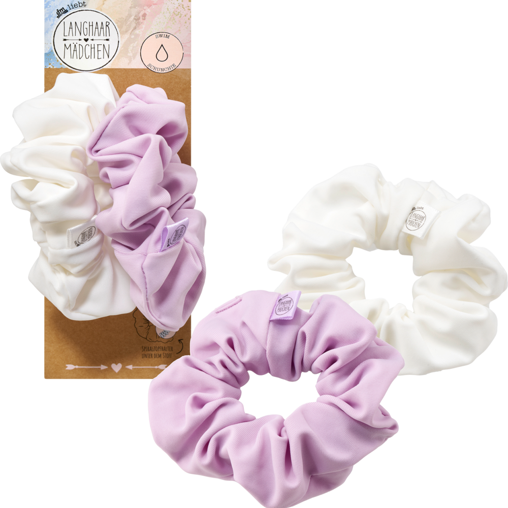 مجموعة سكرانشي للسباحة للعناية الصيفية بشعر طويل، 2 قطعة