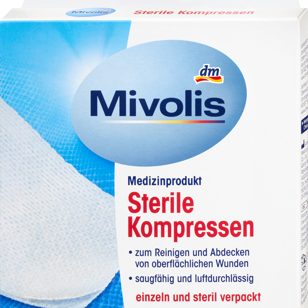 كمادات Mivolis معقمة ، 10 قطع جهاز طبي