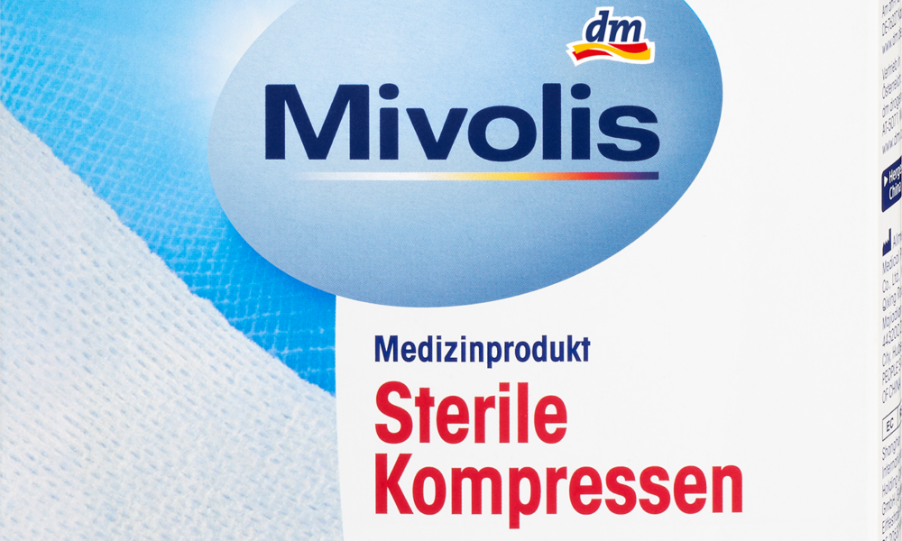 كمادات Mivolis معقمة ، 10 قطع جهاز طبي