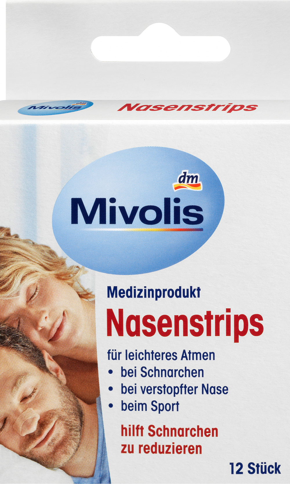 شرائط الأنف Mivolis ، 12 قطعة جهاز طبي
