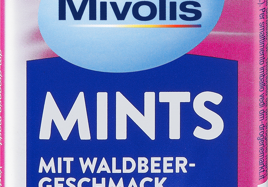 Mivolis Pastilles, توت بالنعناع البري، خالي من السكر، 35 جم