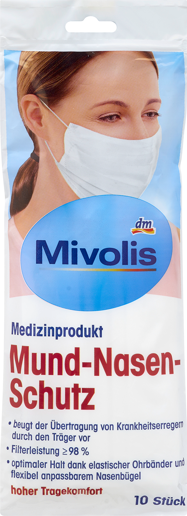 ميفوليس قناع الوجه الطبي للبالغين ، 10 قطع جهاز طبي