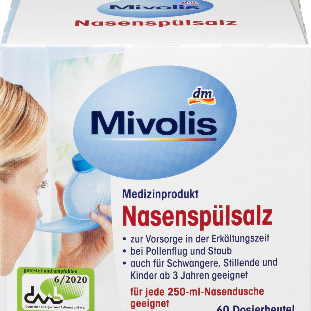 ميفوليس ملح شطف الأنف ، 60 جهاز طبي