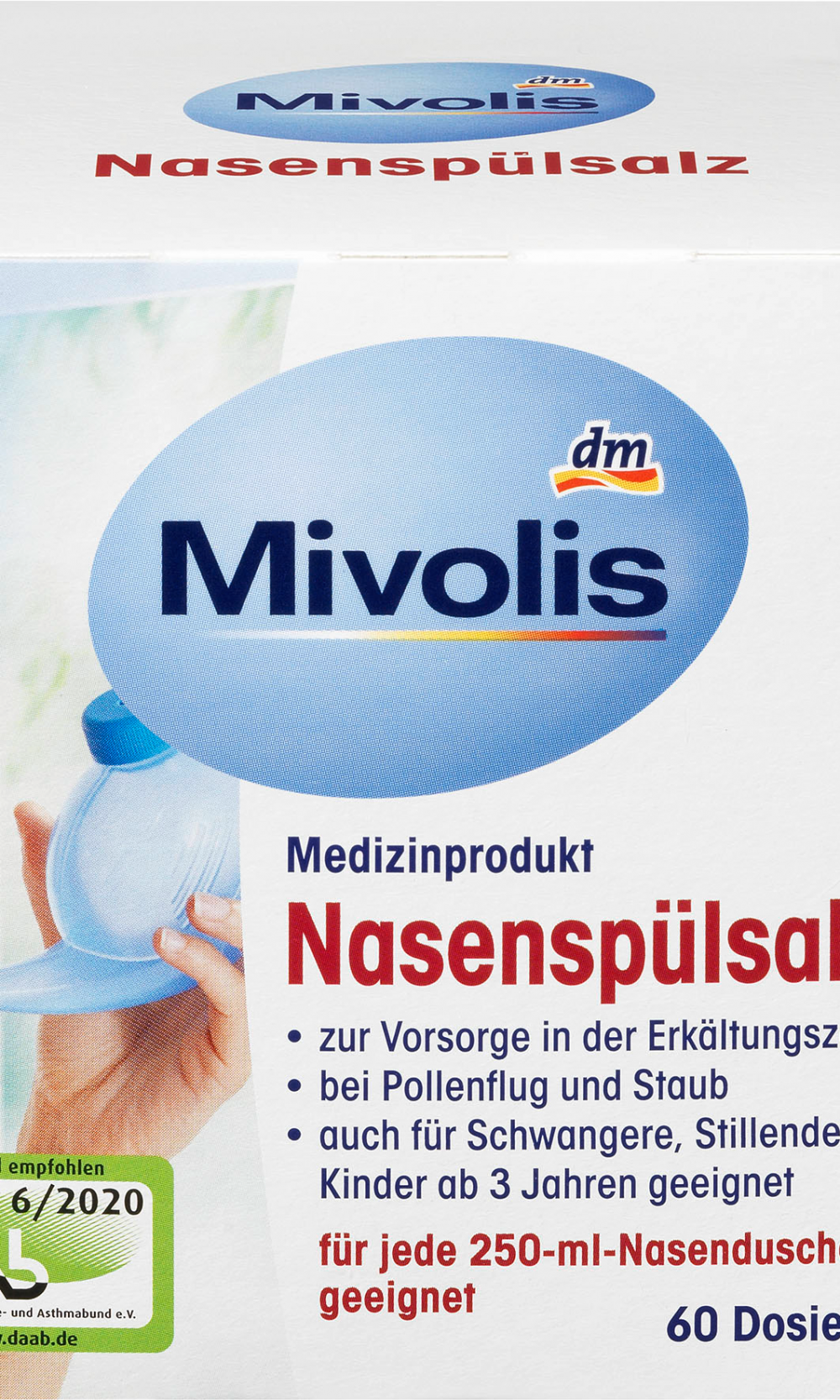 ميفوليس ملح شطف الأنف، 60 جهاز طبي