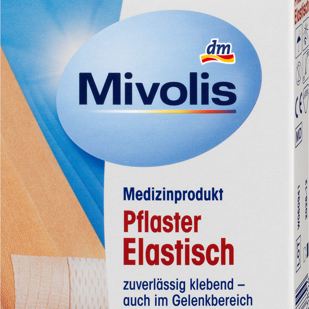 Mivolis جص مرن 10 سم × 6 سم ، 1 م جهاز طبي