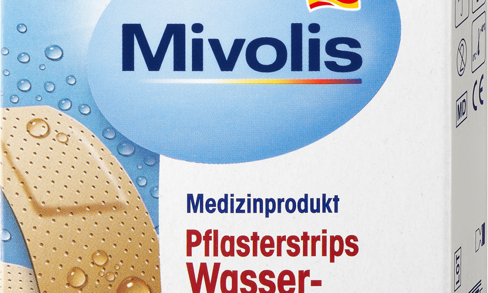Mivolis شرائط جبس طارد للماء ، 40 جهاز طبي