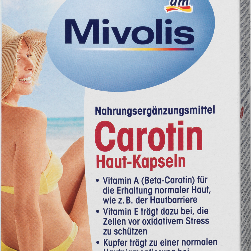 ميفوليس كاروتين كبسولات للبشرة 60 قطعة ، 16.2 جرام مكمل غذائي