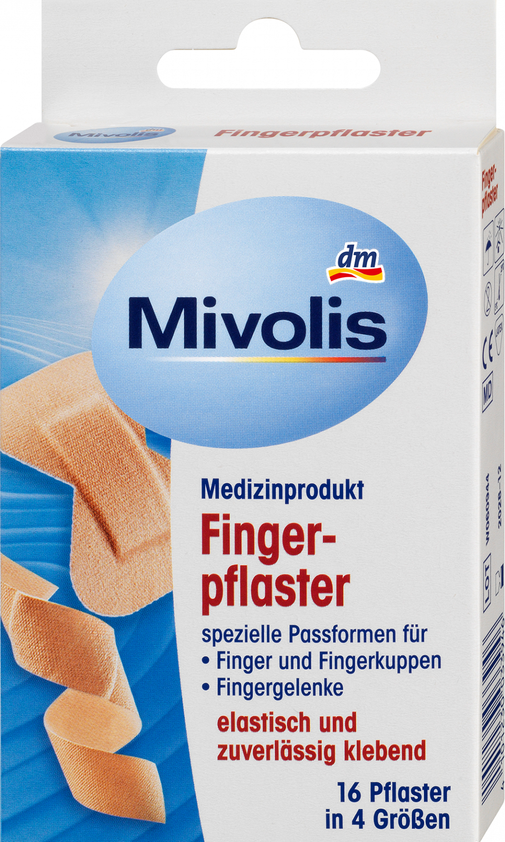 Mivolis لاصقات الإصبع، 16 قطعة جهاز طبي