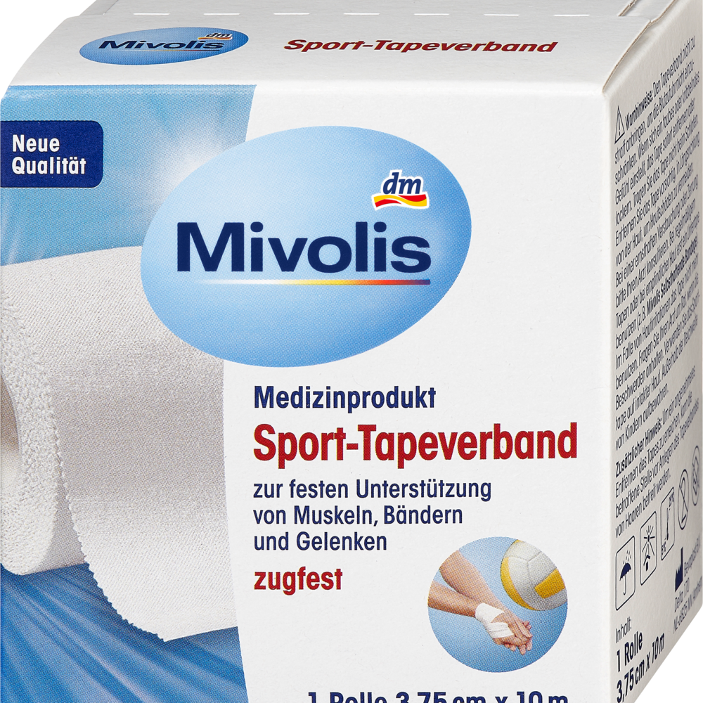 ضمادة شريط رياضي من ميفوليس، 1 لفة، 1 جهاز طبي
