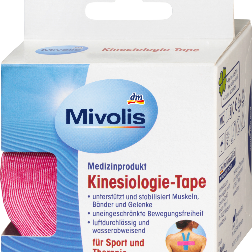 شريط علم الحركة Mivolis ، 1 لفة ، 1 جهاز طبي