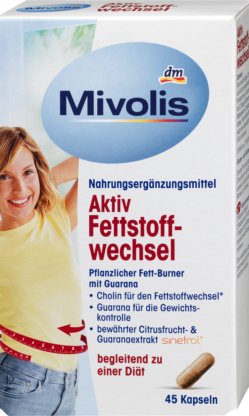 ميفوليس كبسولات استقلاب الدهون النشطة 45 قطعة ، 25 غراممكمل غذائي