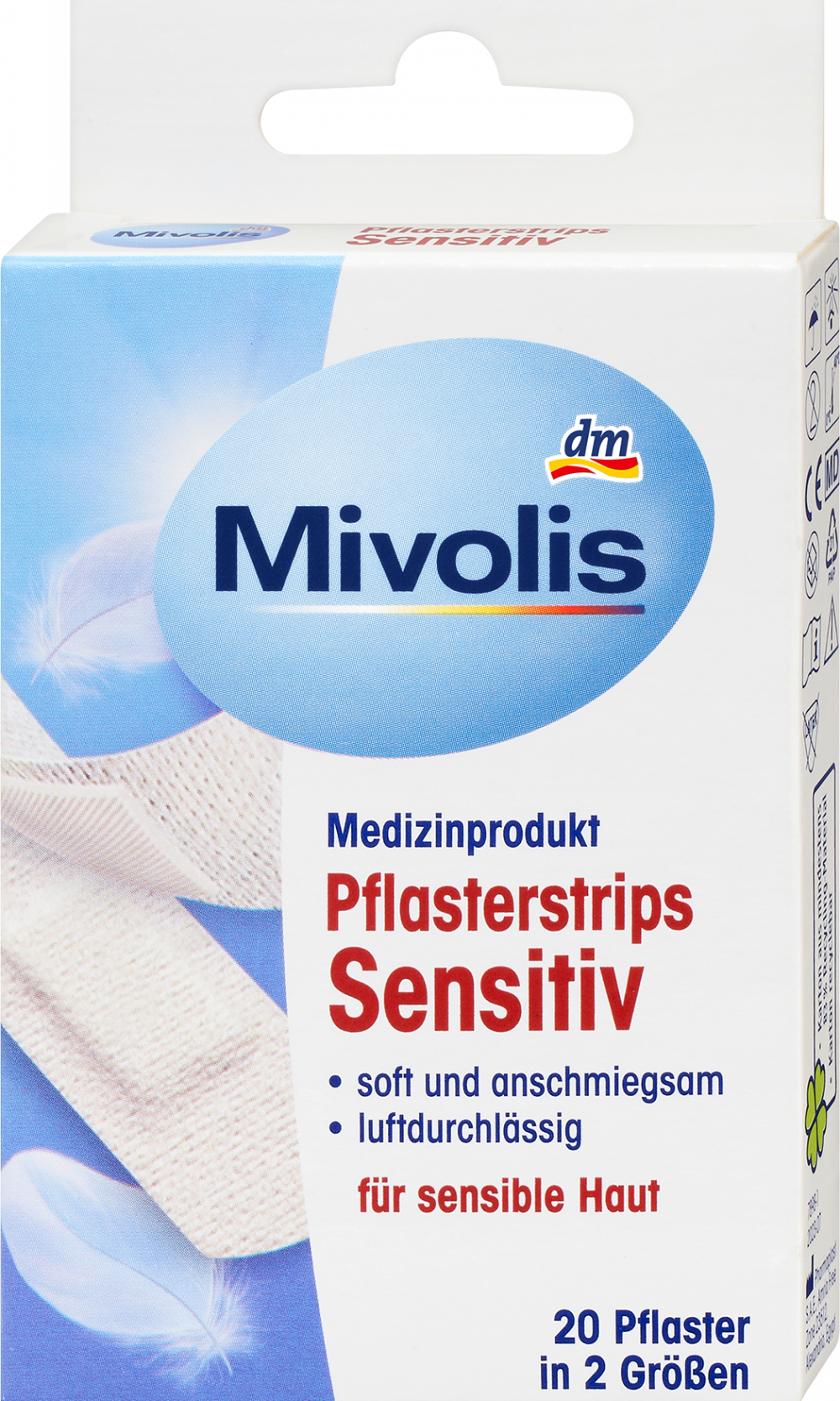 شرائط الجبس Mivolis حساسة، 20 قطعةجهاز طبي