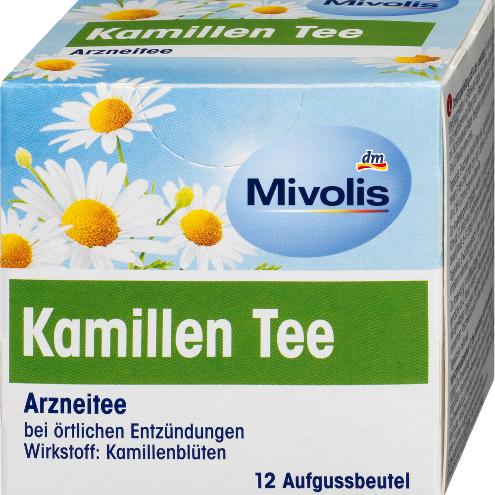 Mivolis Medicinal Tea, شاي البابونج (12 كيس)، 18 جم طبي