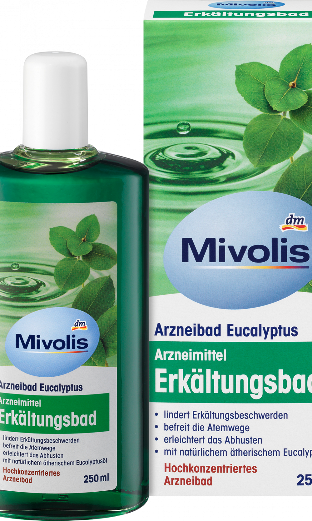 Mivolis Cold Bath, حمام الأوكالبتوس الطبي، 250 ملالأدوية