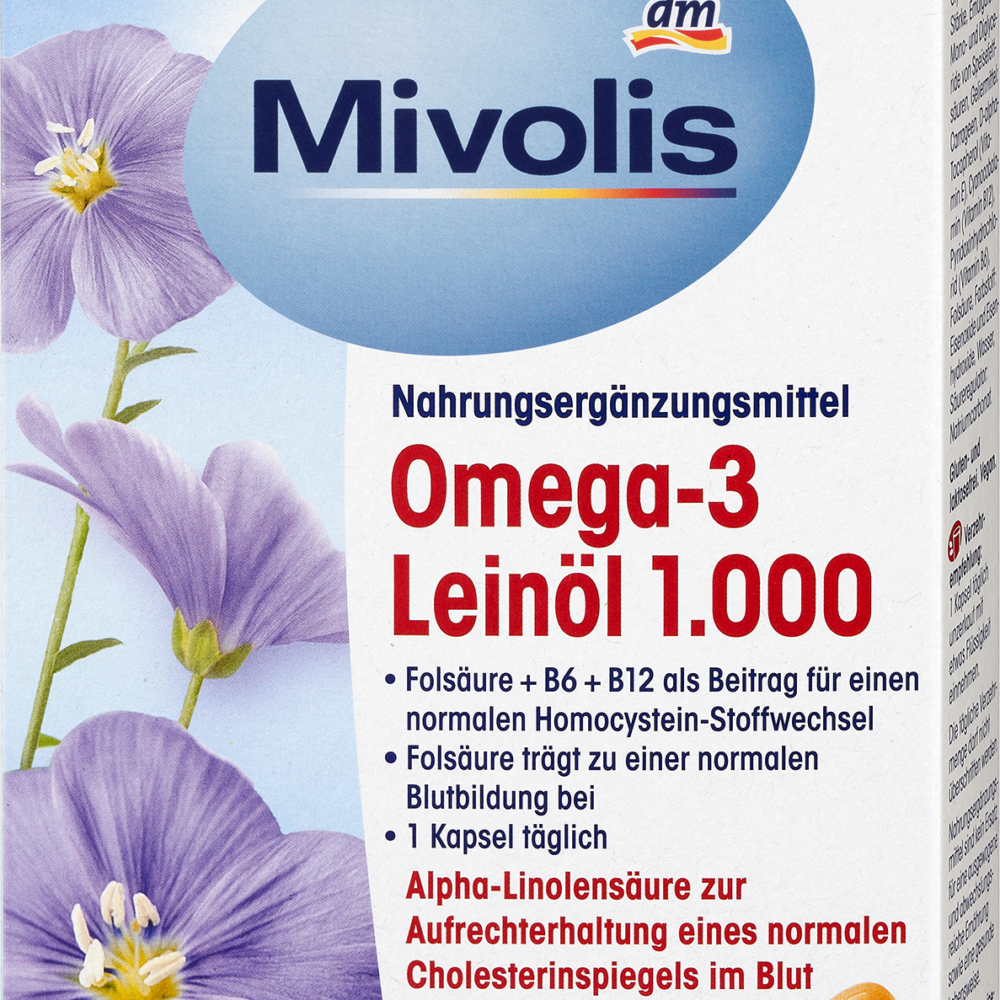 ميفوليس زيت بذر الكتان أوميغا 3 1000، 30 قطعة، 47 جم مكمل غذائي