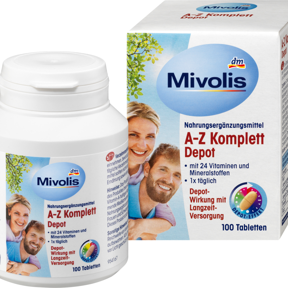 ميفوليس إيه زي ديبوت كامل، أقراص، 100 قطعة، 144 جرام مكمل غذائي