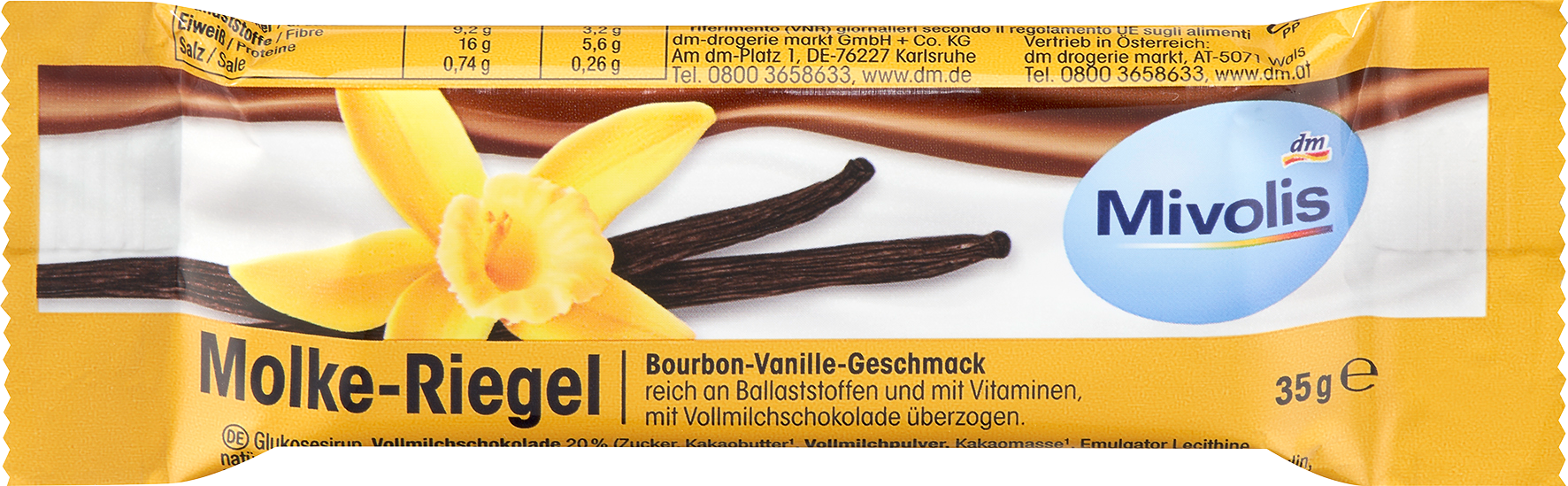 ميفوليس بار مصل اللبن بنكهة الفانيليا، 35 جم