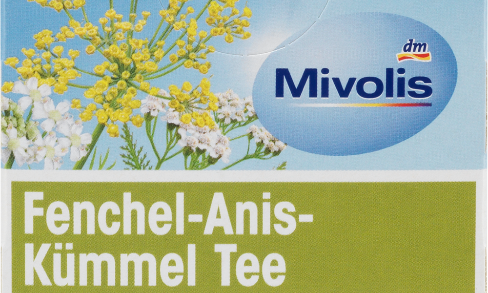 Mivolis Herbal Tea, شاي الشمر واليانسون والكراوية (12 كيس)، 24 جم