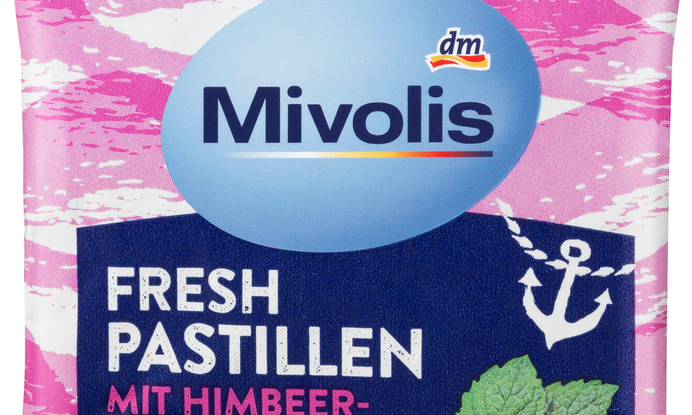 Mivolis Pastilles, توت العليق، خالي من السكر، 25 جرام