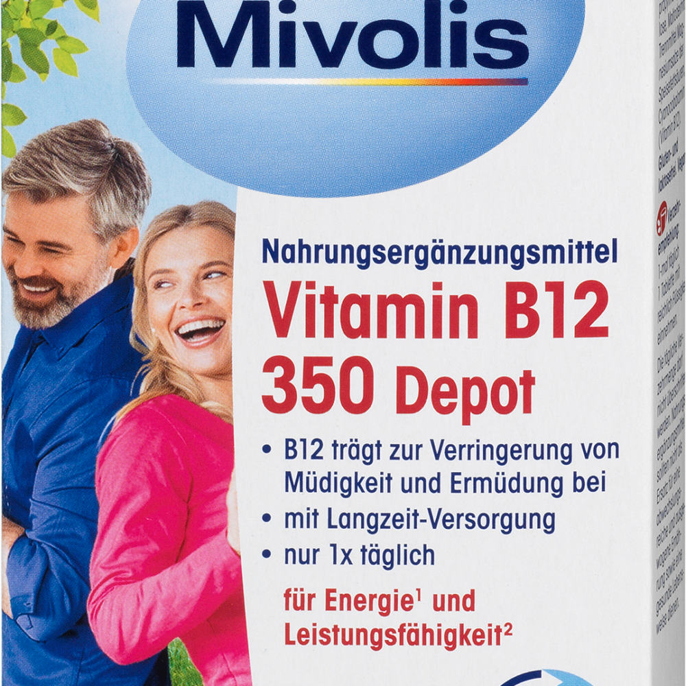 مستودع فيتامين ب 12 350 ميفوليس، 30 قرصا صغيرا، 6 جم مكمل غذائي