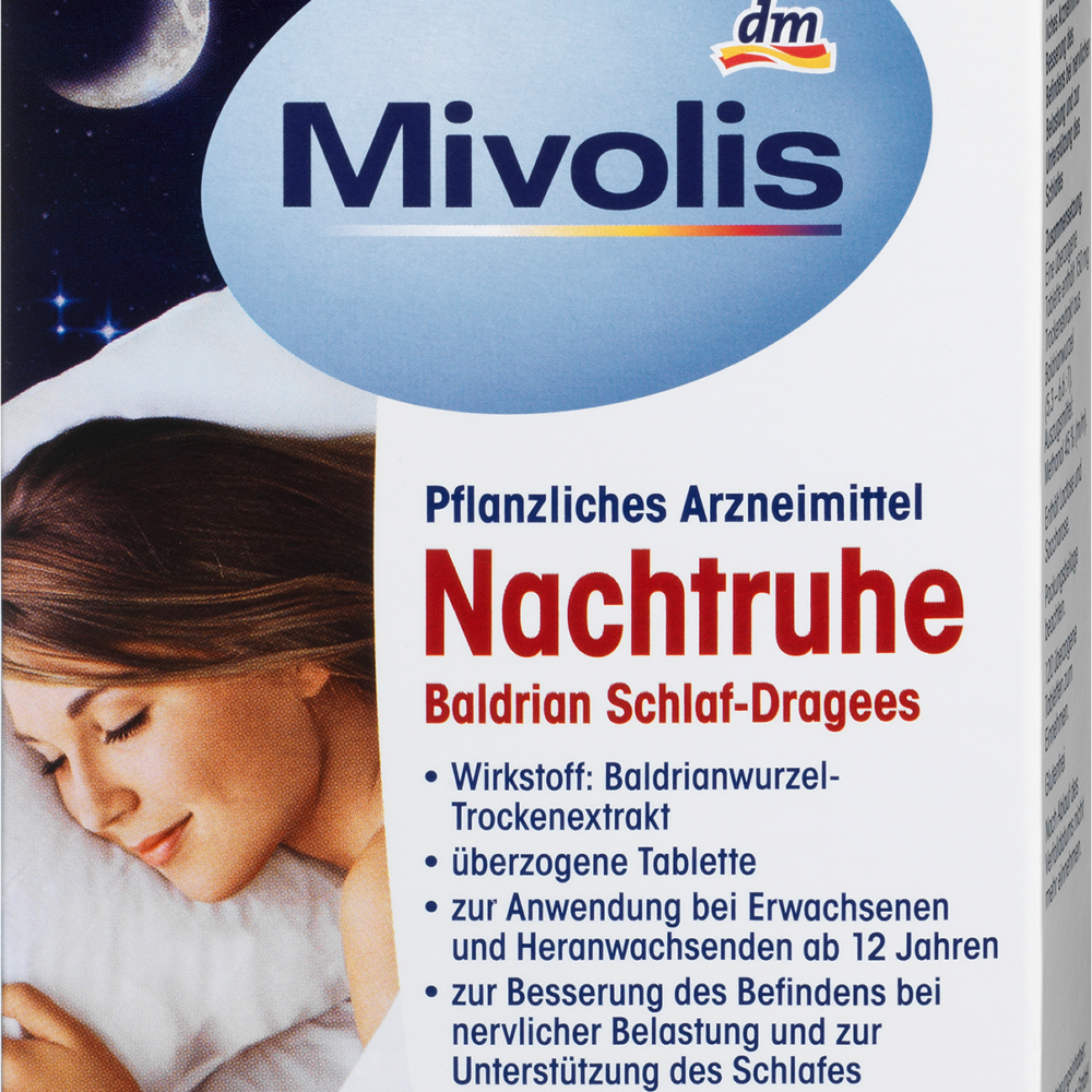 Mivolis أقراص نوم حشيشة الهر نايتس ريست، 120 قطعة أدوية