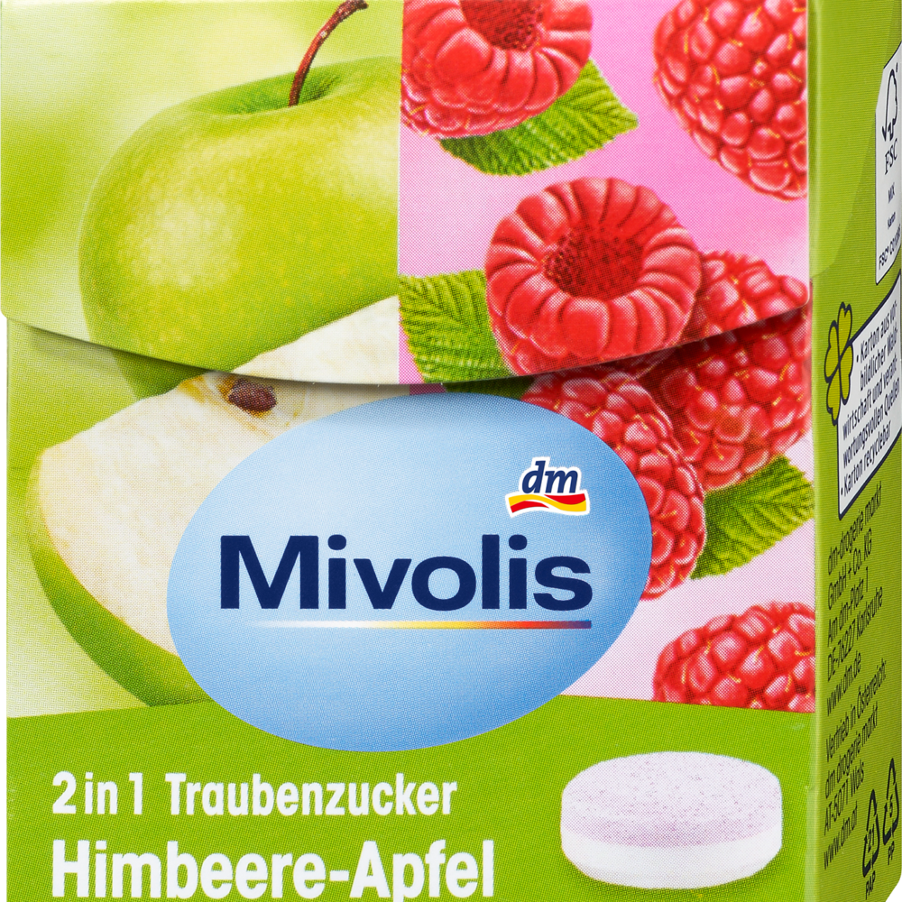 ميفوليس سكر العنب 2 في 1، توت العليق والتفاح، 50 جم