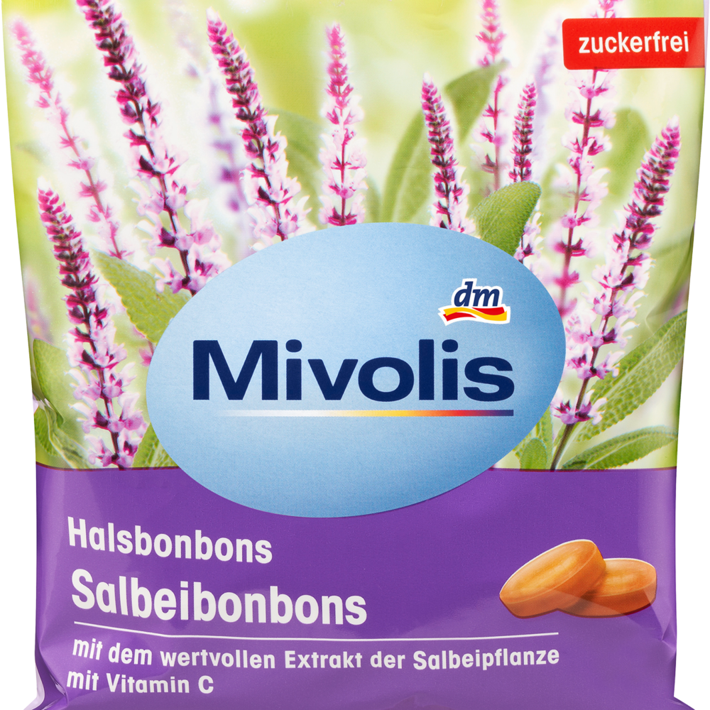 Mivolis Candy, حلوى المريمية، خالية من السكر، 125 جرام