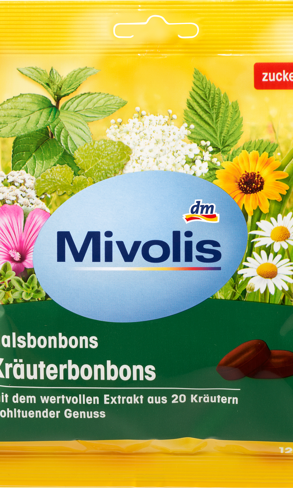 Mivolis Sweets, حلويات عشبية، خالية من السكر، 125 جرام