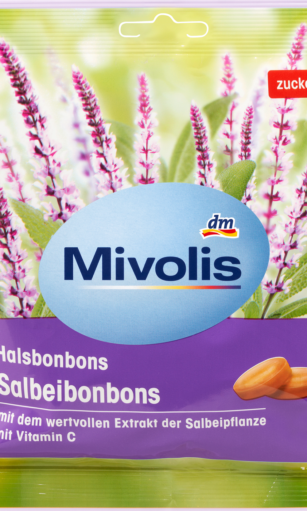 Mivolis Candy, حلوى المريمية، خالية من السكر، 125 جرام